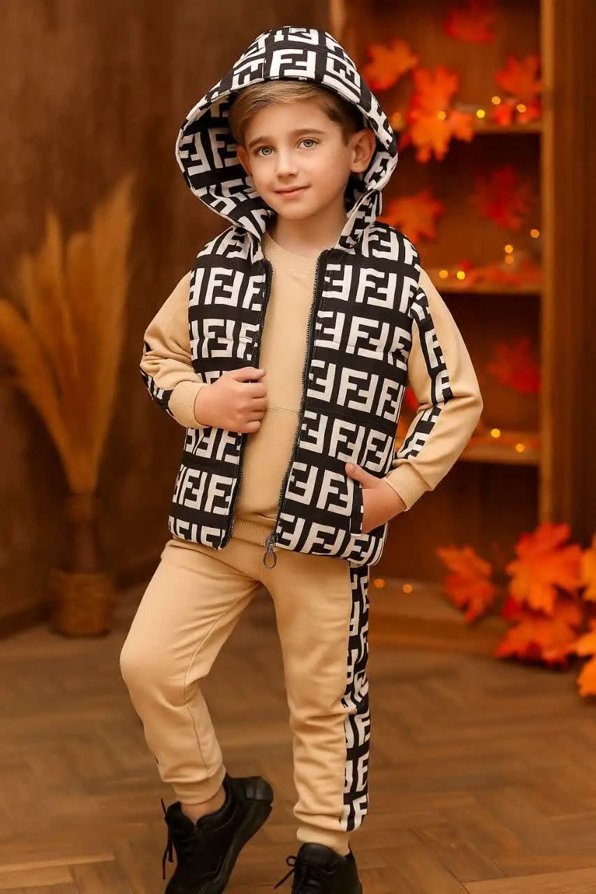 🎄 سه تیکه پافر بلوز شلوار س...