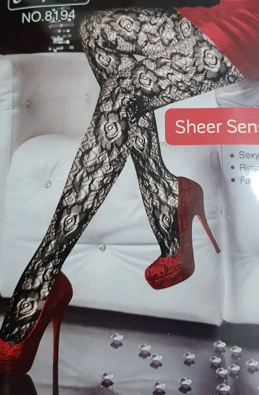 جوراب شلواری فانتزی طرح‌دار
