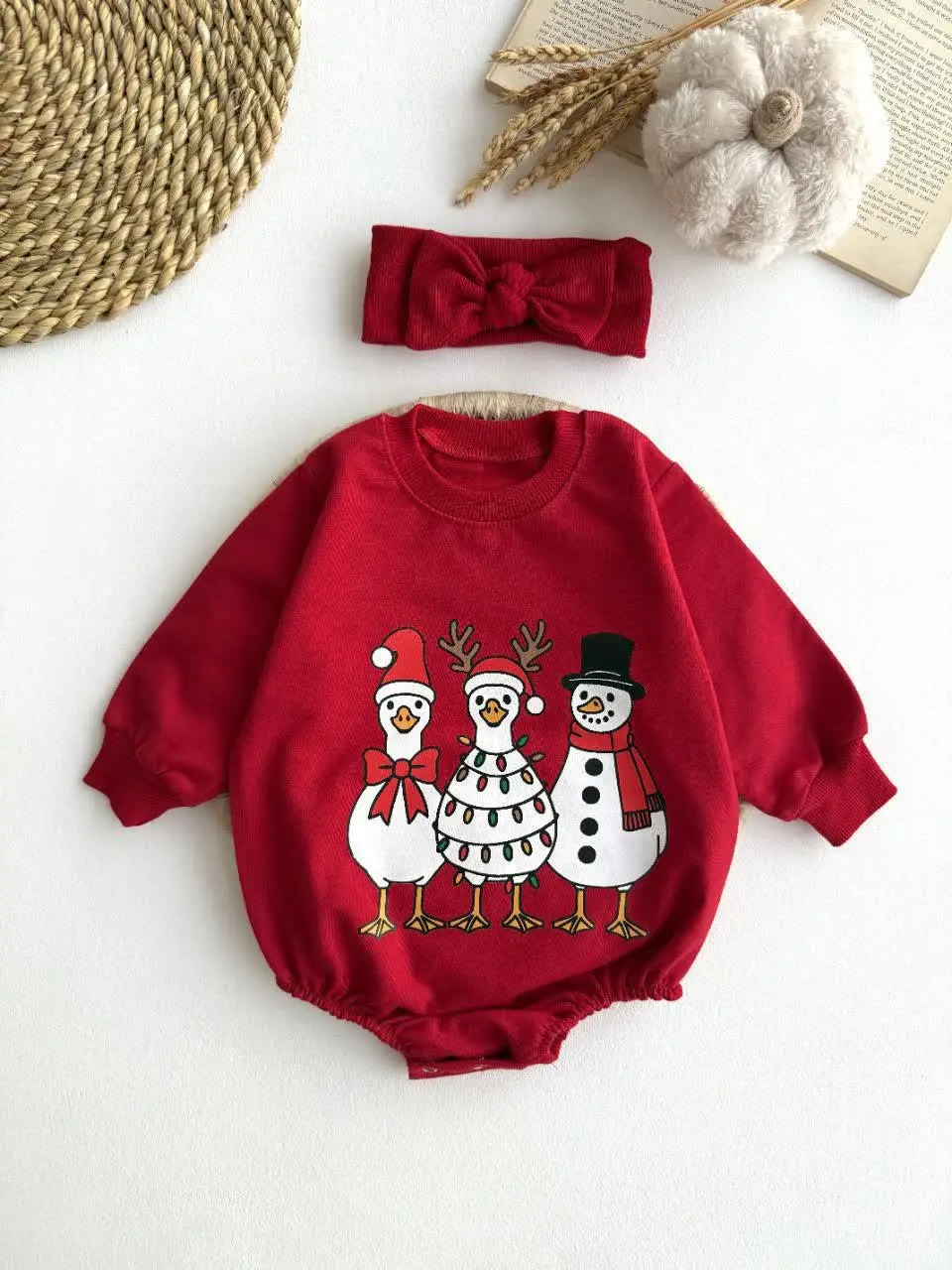 بادی تک آستین بلند آدم برفی...