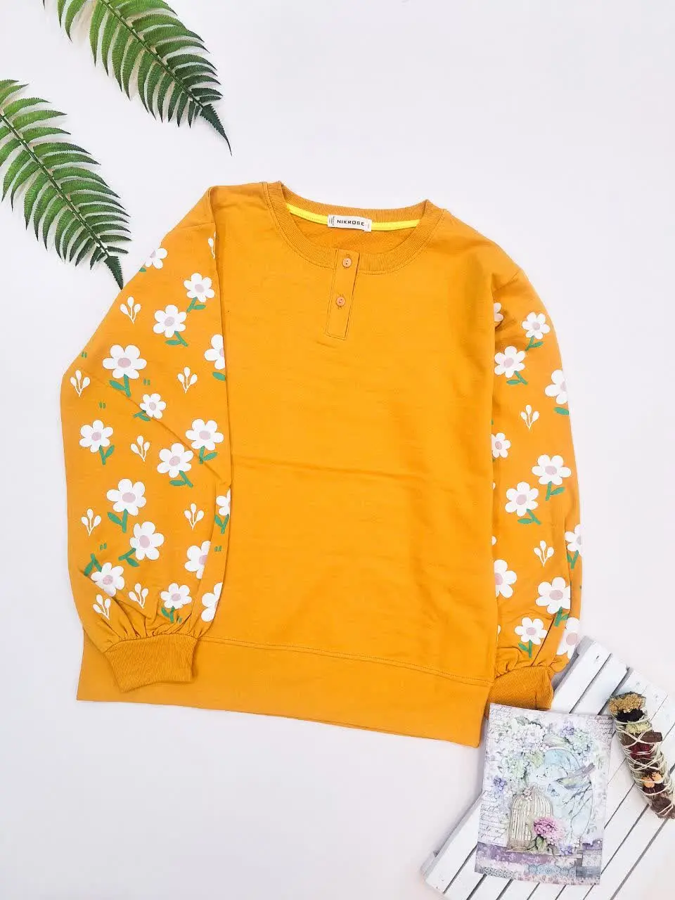 دورس آستین چاپ دار
