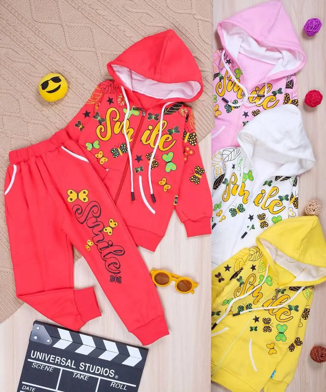 👫سویشرت و شلوار دورس چاپ پروانه 👫
