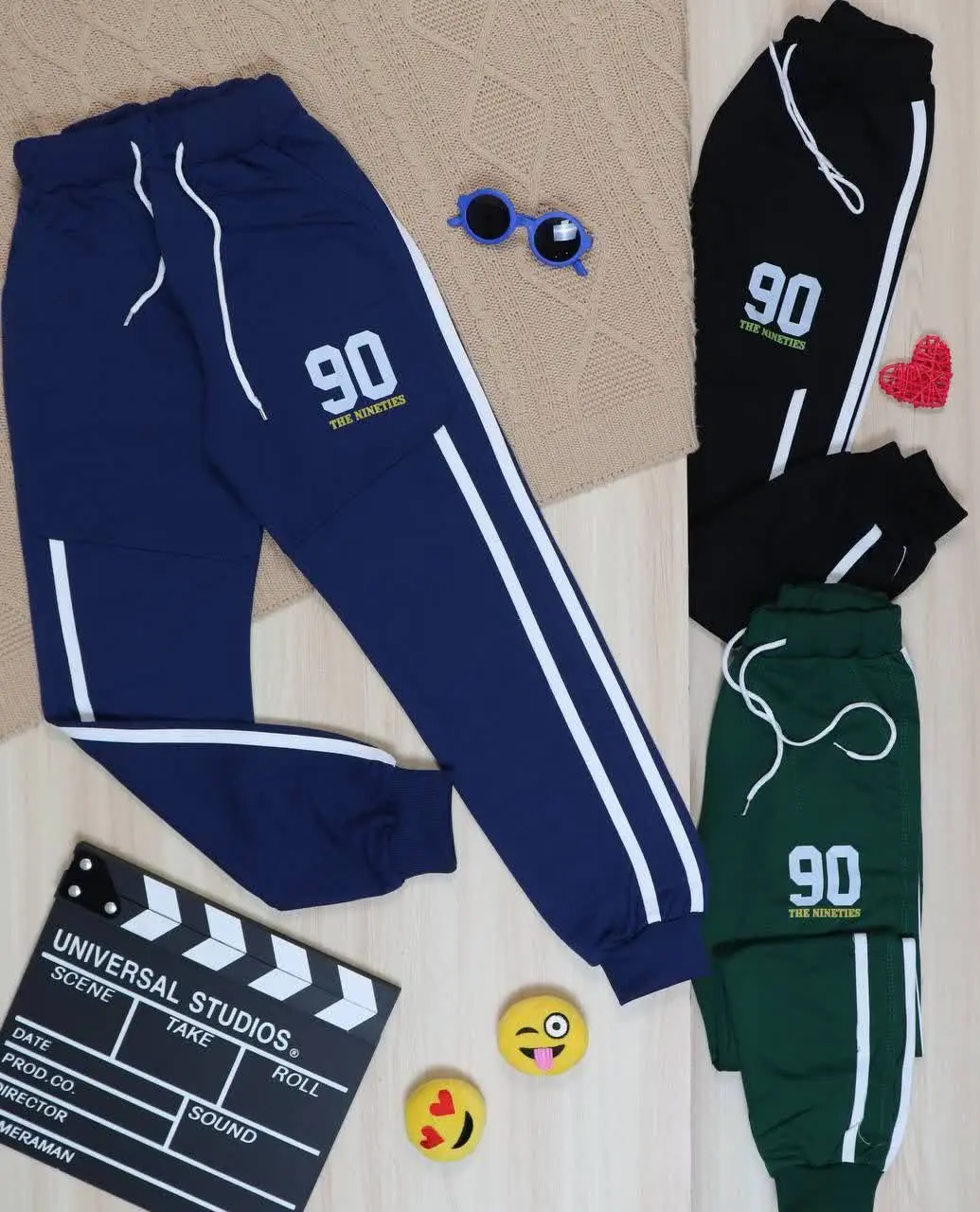 👫شلوار اسلش پسرانه نوار چاپ ۹۰👫
