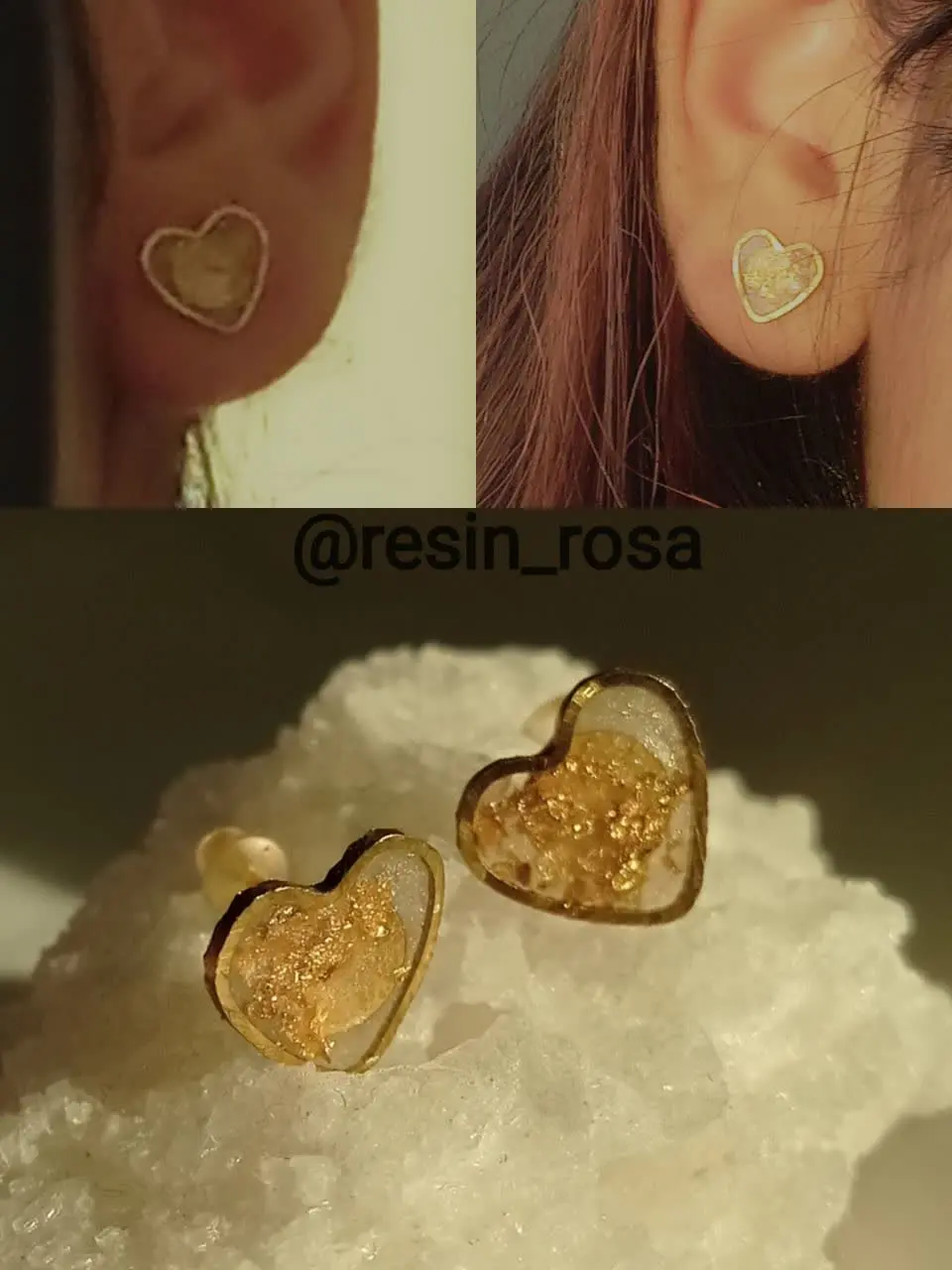 🤍گوشواره میخی قلب کوچیک🌱☁️✨
