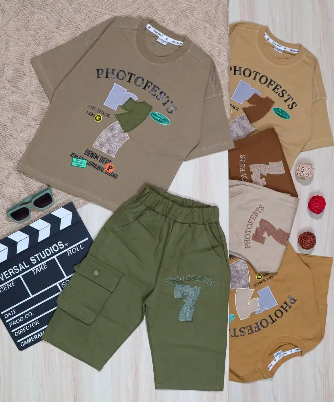 👫تیشرت و شلوارک کتان گلدوزی PHOTO ۷👫
