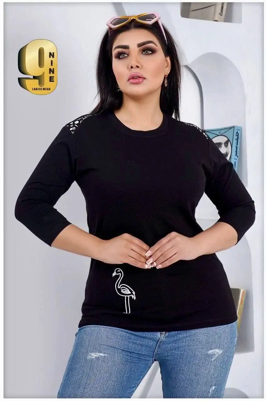 بلوز آستین سه ربع🌹
