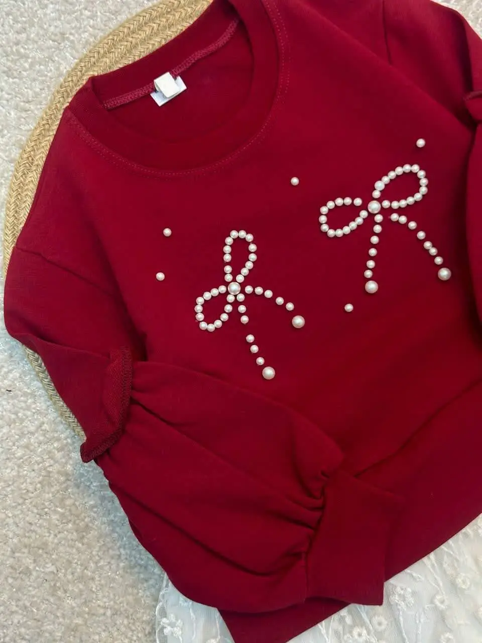 ❤️ پیراهن پاپیونی مروارید م...