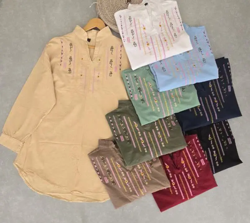 ✅شومیز یقه هفت، جنس لینن ترک