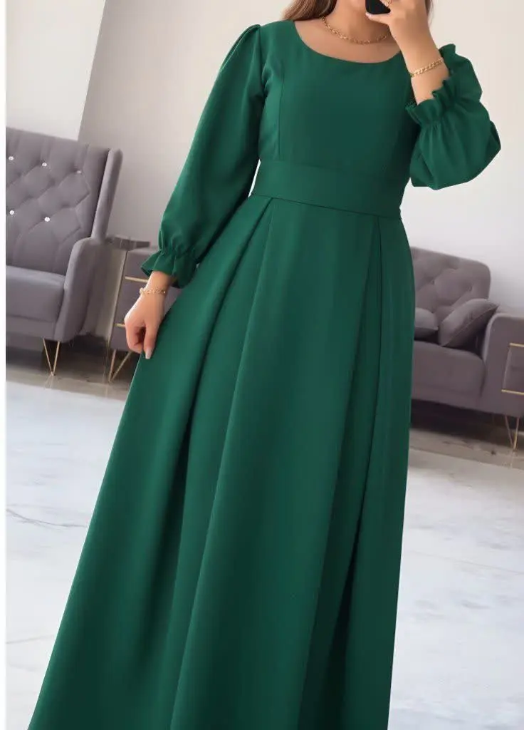 پیراهن بلند همراه هدبند