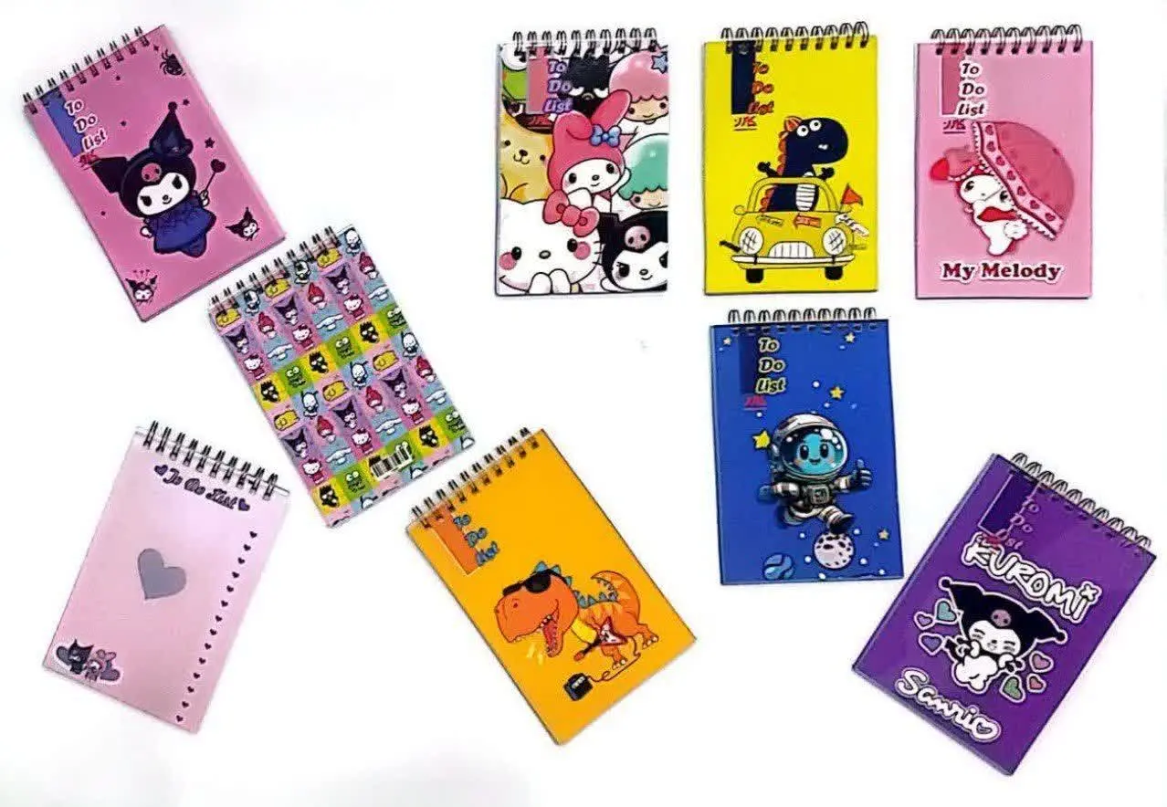 دفتر یادداشت ۱/۱۲ فانتزی سیمی با کاغذ ۷۰ گرم 
