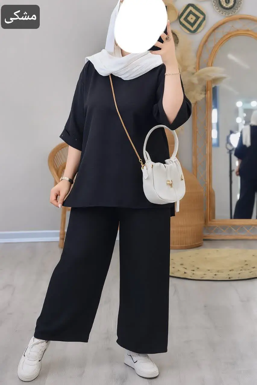 ست مانتو شلوار نیلی