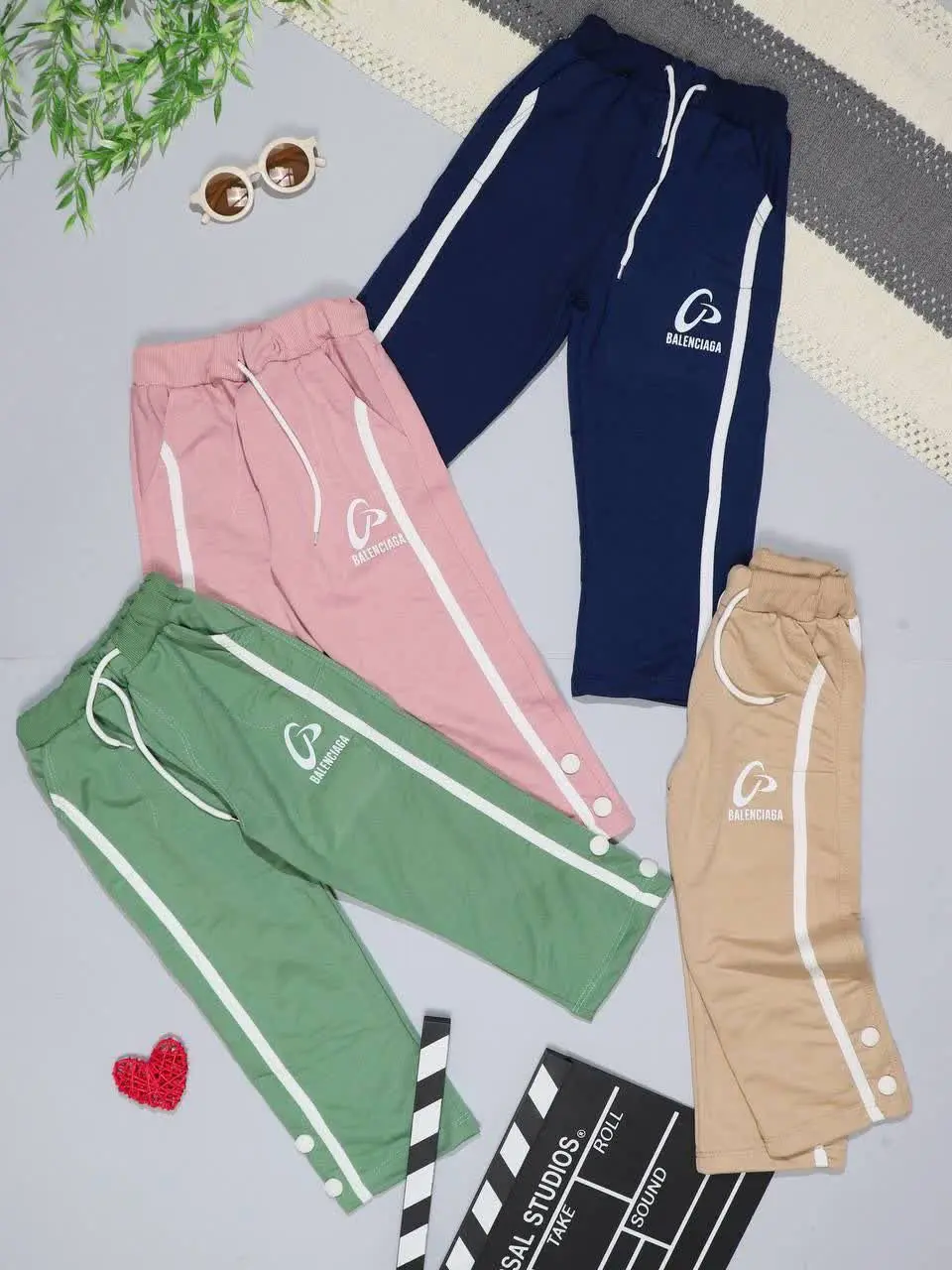 👫شلوار دخترانه بگ دکمه دار...