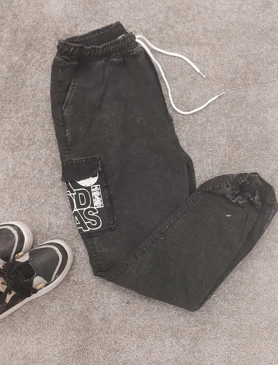 شلوار اسلش ذغالی مردانه 
