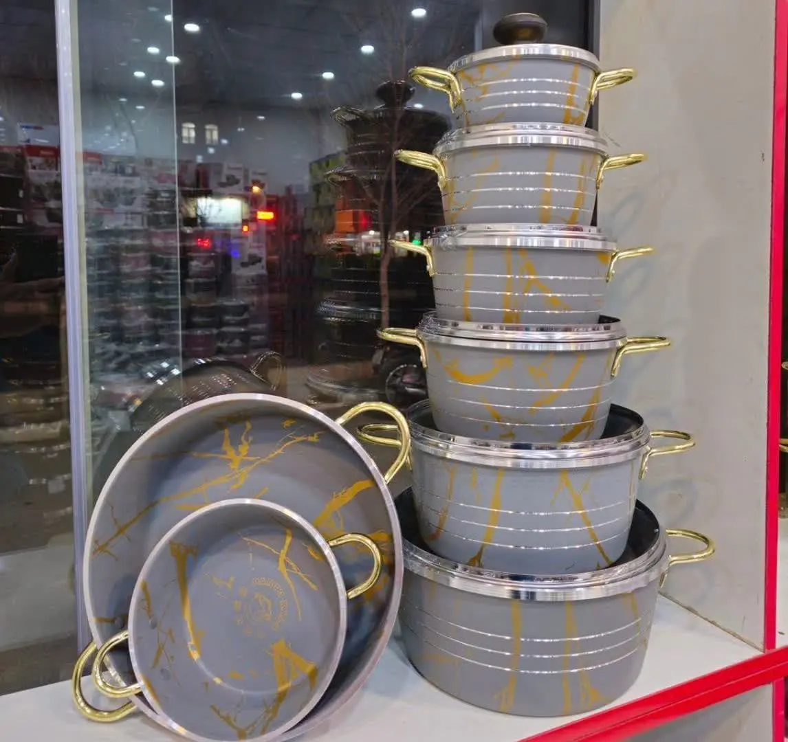 📌سرویس جدید ۱۹ پارچه طرح چدن ماربل پرتو کالا😍☝️
