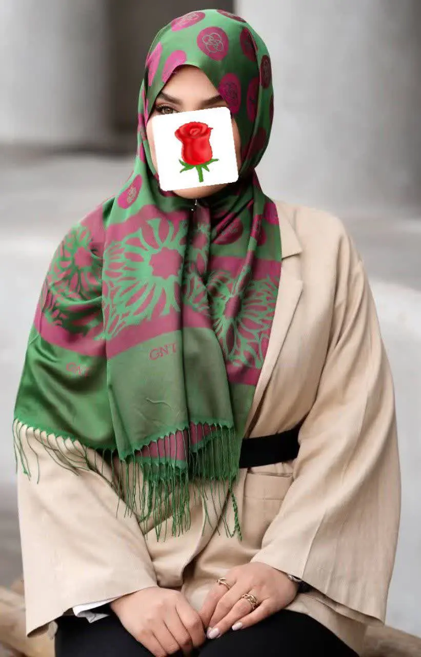 #شال_ابریشم_ژاکارد الیاف بامبو😍
