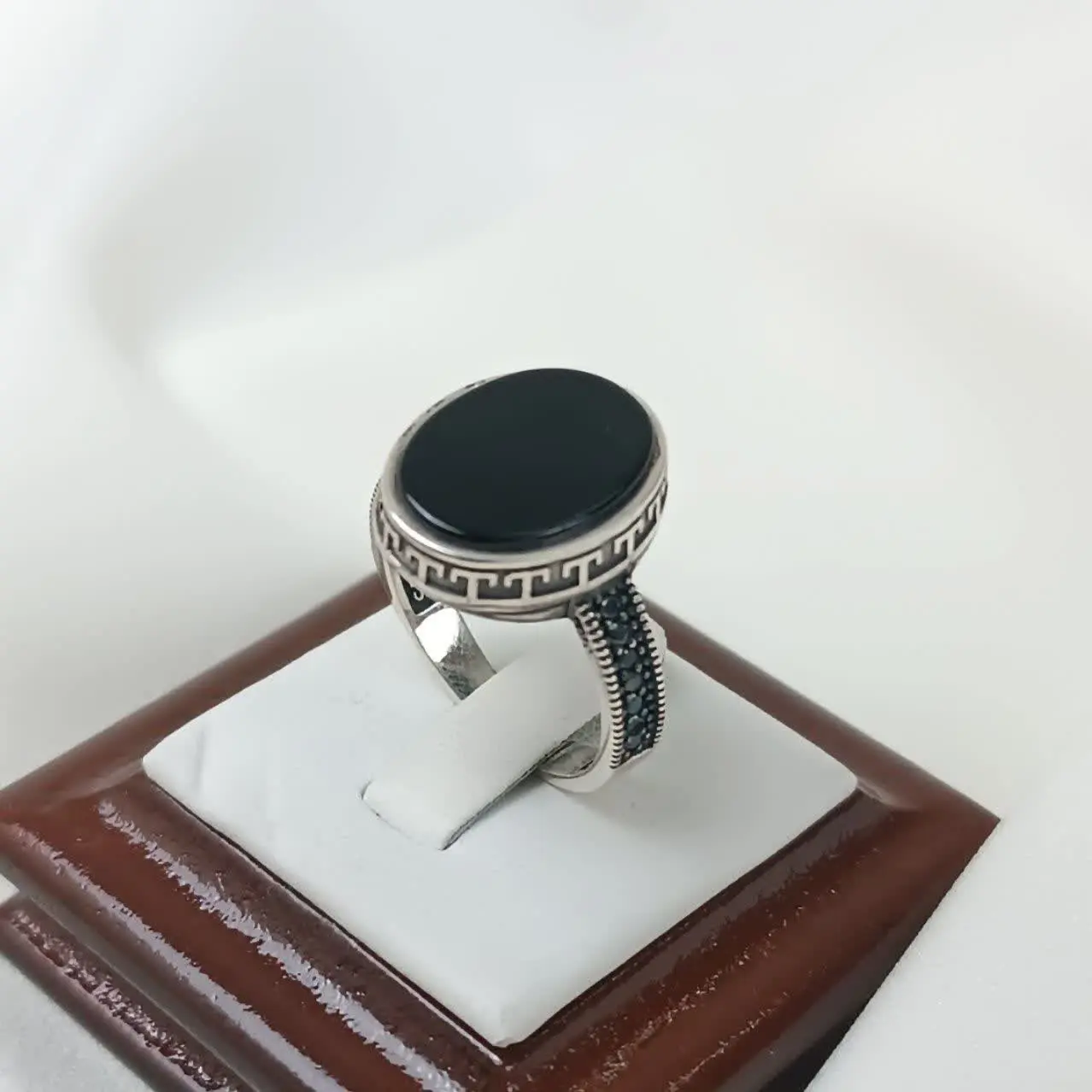 انگشتر نقره مردانه مدل طرح ترک