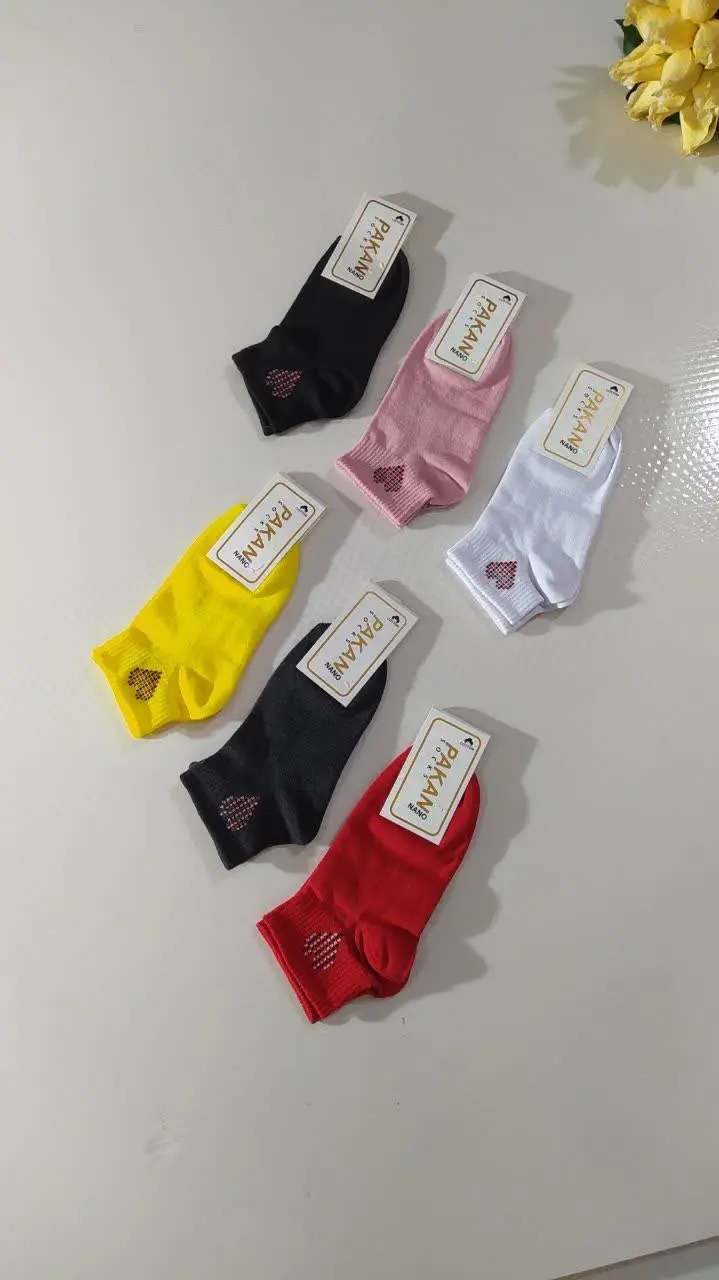 #جوراب نخی مچ قلبی زنانه
