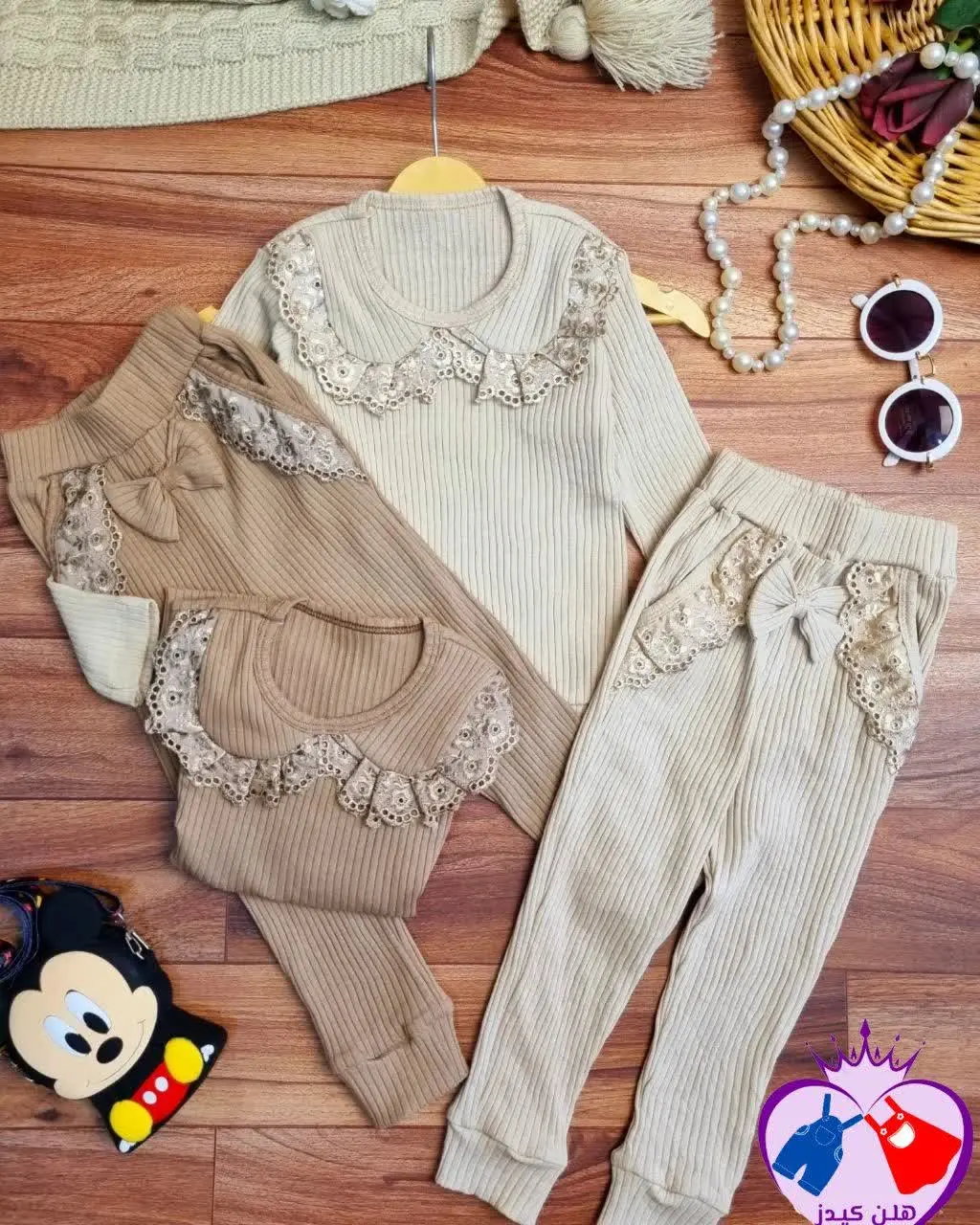 ست بلوز شلوار کبریتی دخترانه🤗
