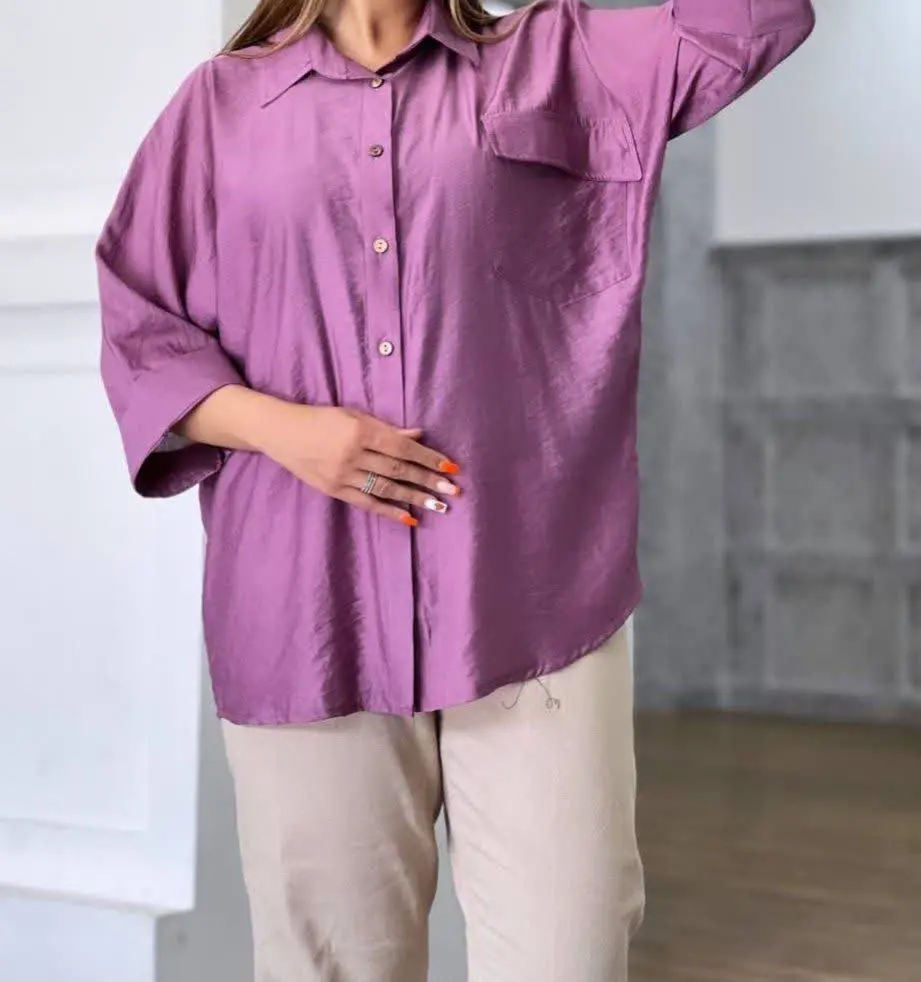 نام: شومیز مانتویی تک جیب لیبرا 😍
