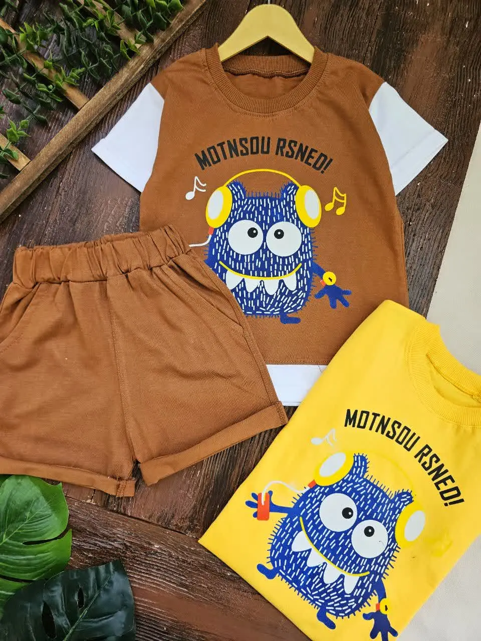 تیشرت و شلوارک پسرانه montsou👾
