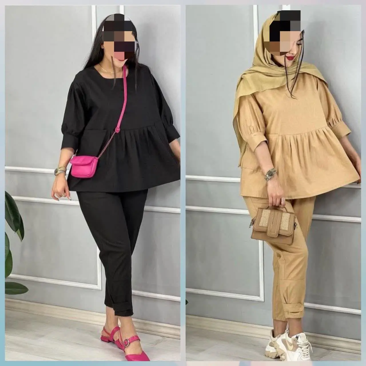 👚 نام: ست ابروبادی (شومیز ک شلوار) 
