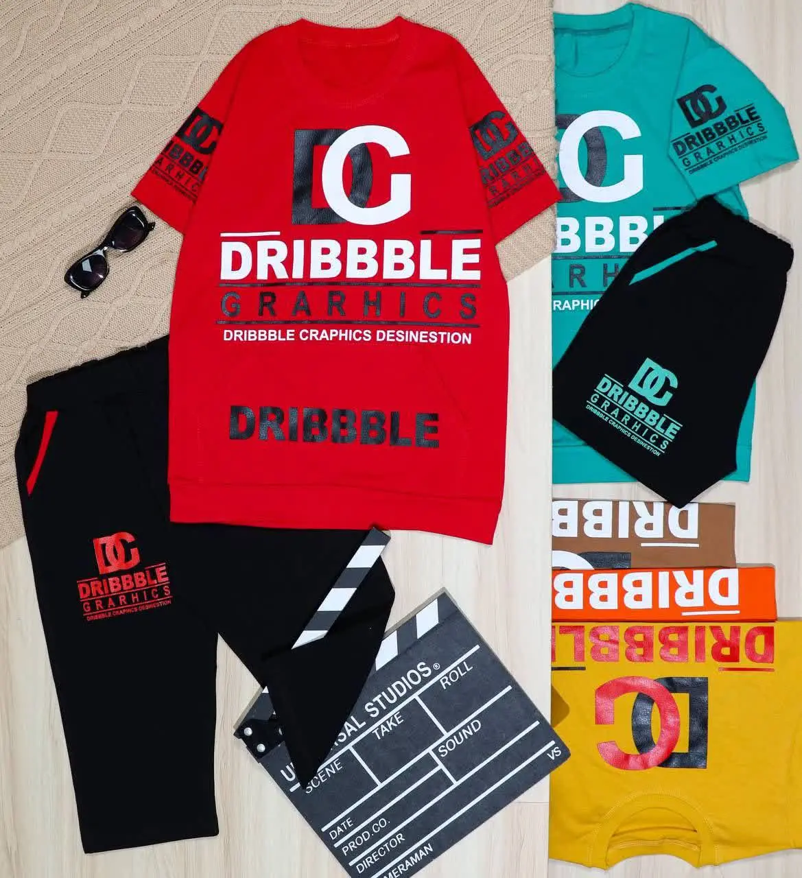 👫 تیشرت و شلوارک پسرانه چاپ جیبدار D&G👫
