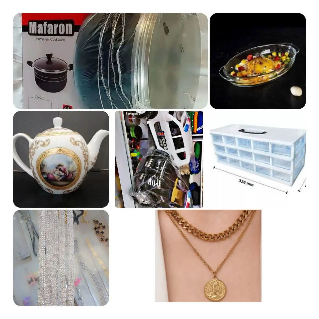 دستبند سفید پر نگین