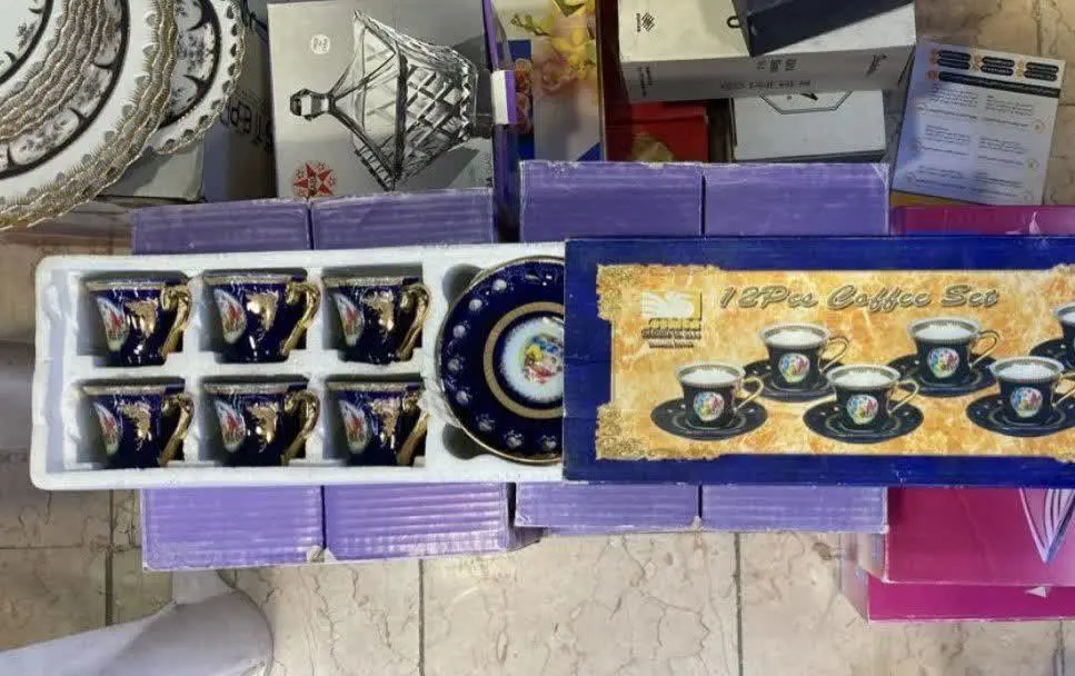 ۱۲پارچه قهوه خوری سورمه ای👌
