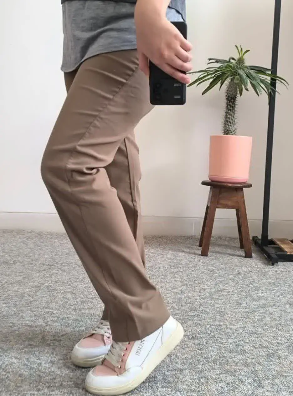 ✅ شلوار کتان کش راسته