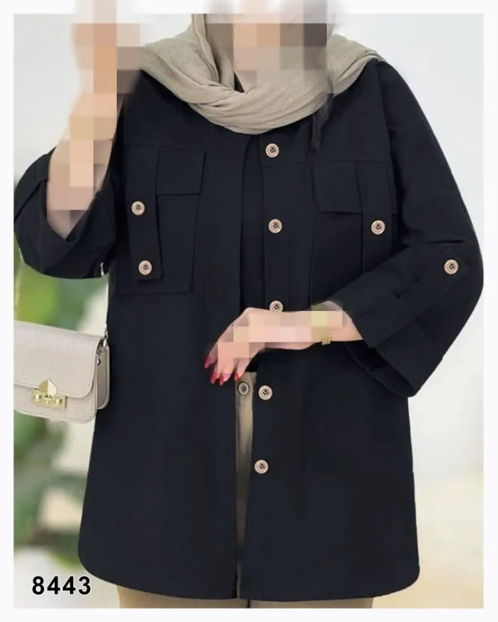 شومیز مانتویی دوجیب اسپرت
