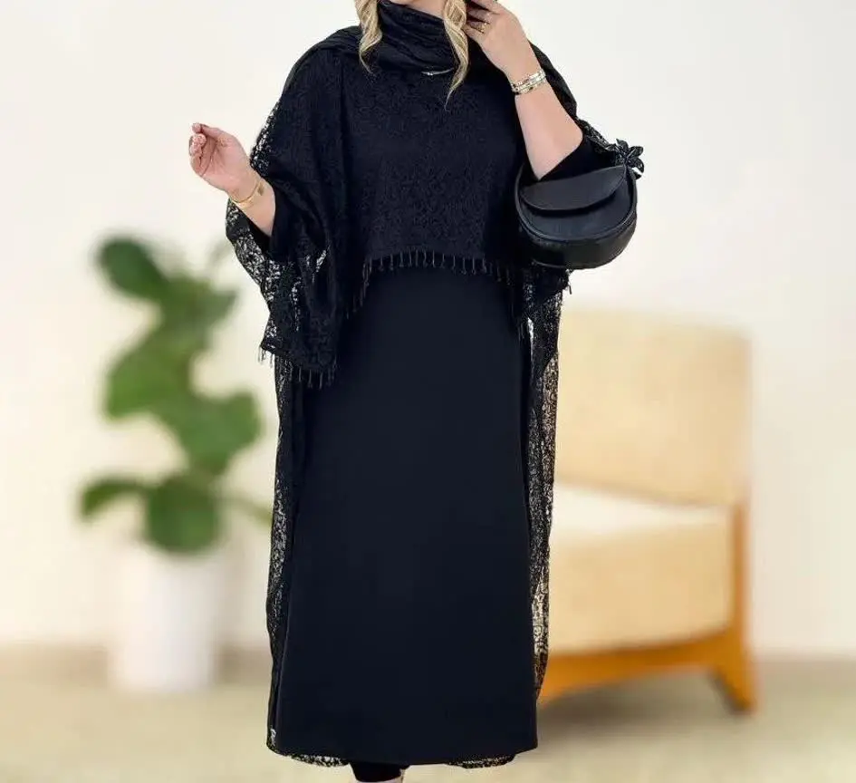 🛍نام: ست رویه پیراهن سرمه🍃