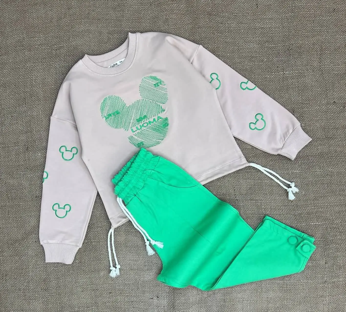 ست جذاب کراپ شلوار مجلسی