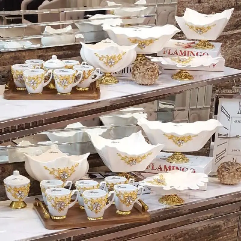 😍سرویس چهارتیکه پذیرایی طرح سیمرغ😍😍😍
