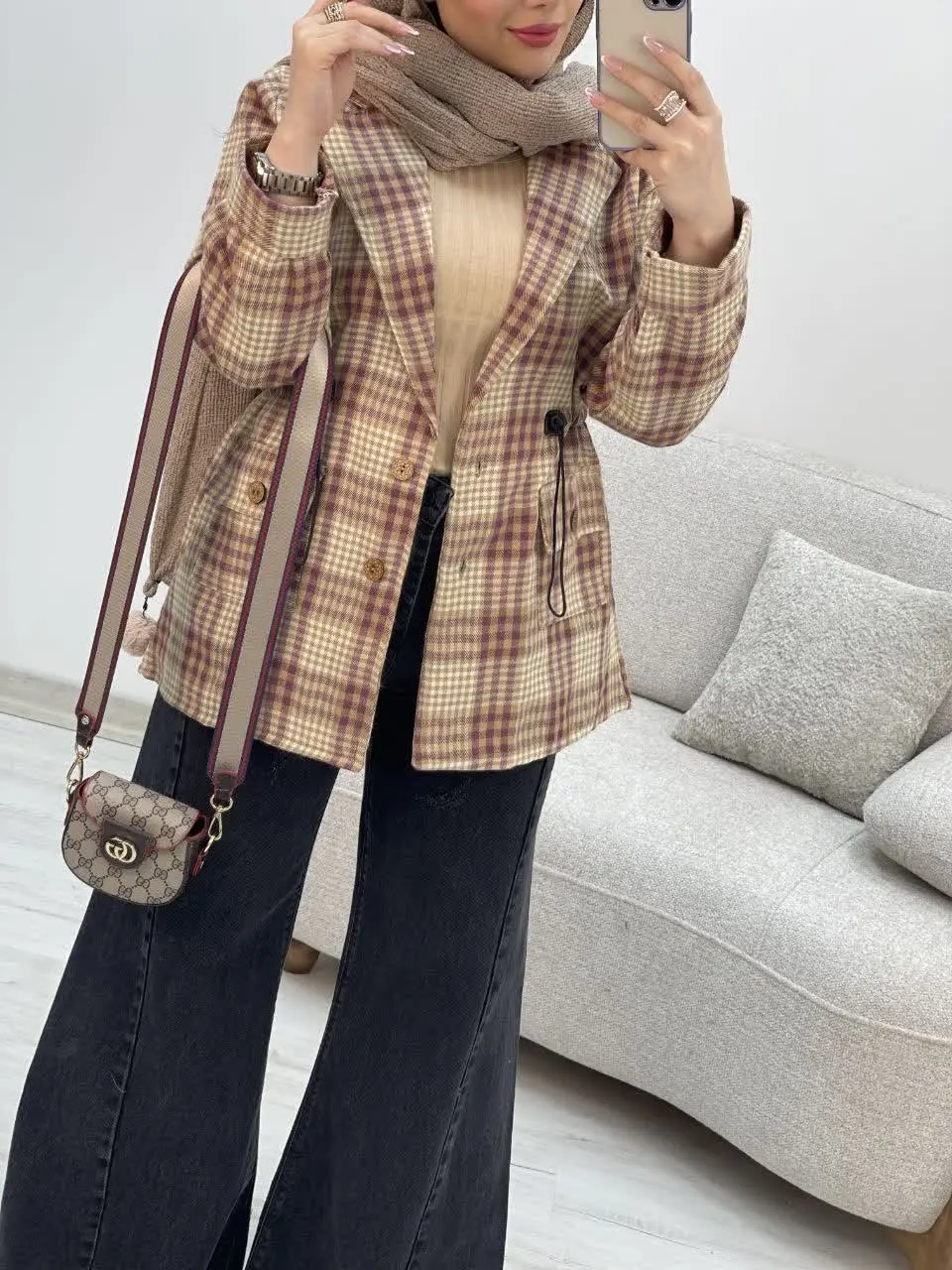 🌈رنگ بندی: خردلی, زرشکی کرم...