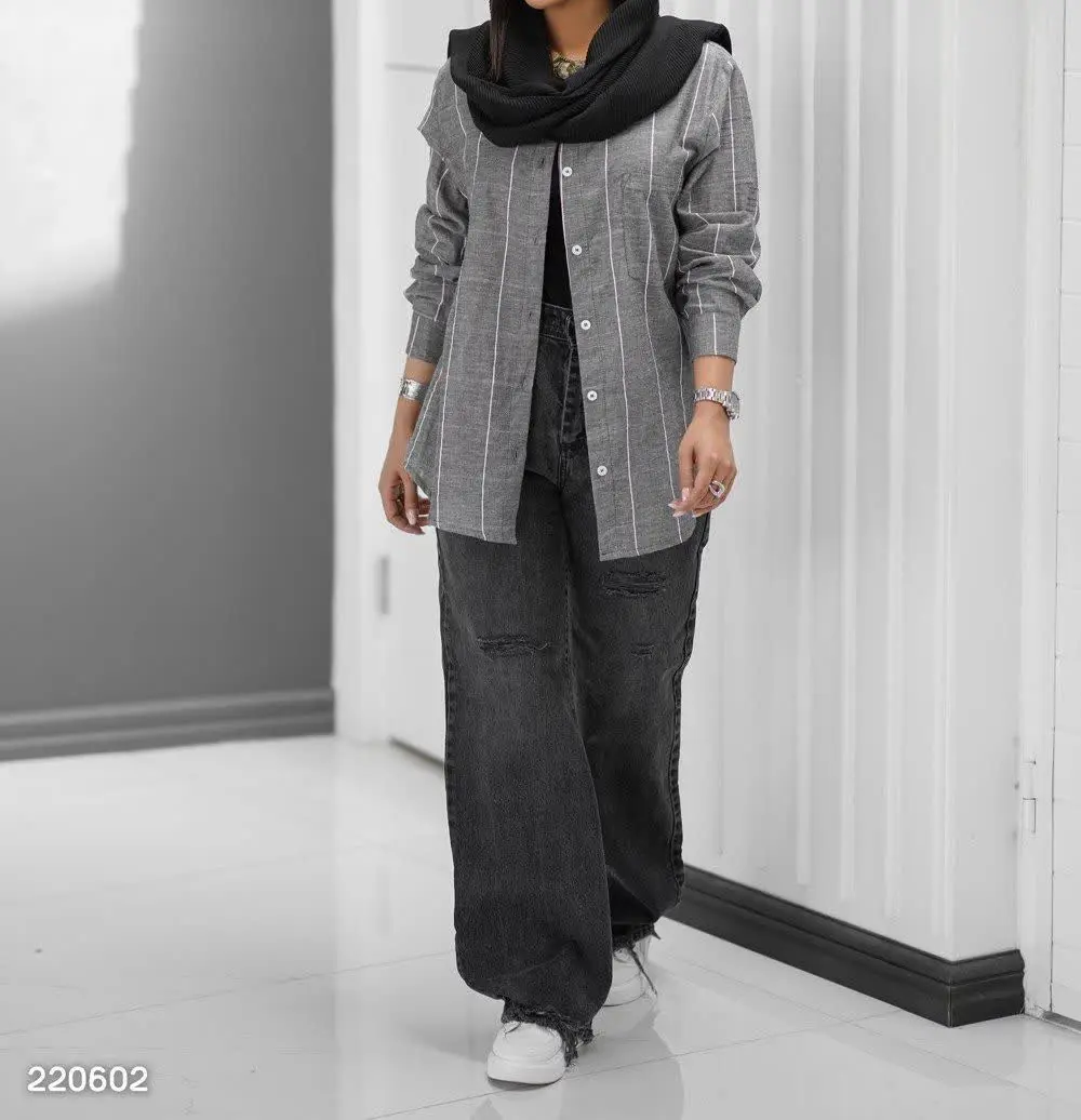 🔺مانتو شومیزی مدل ایلایدا 
