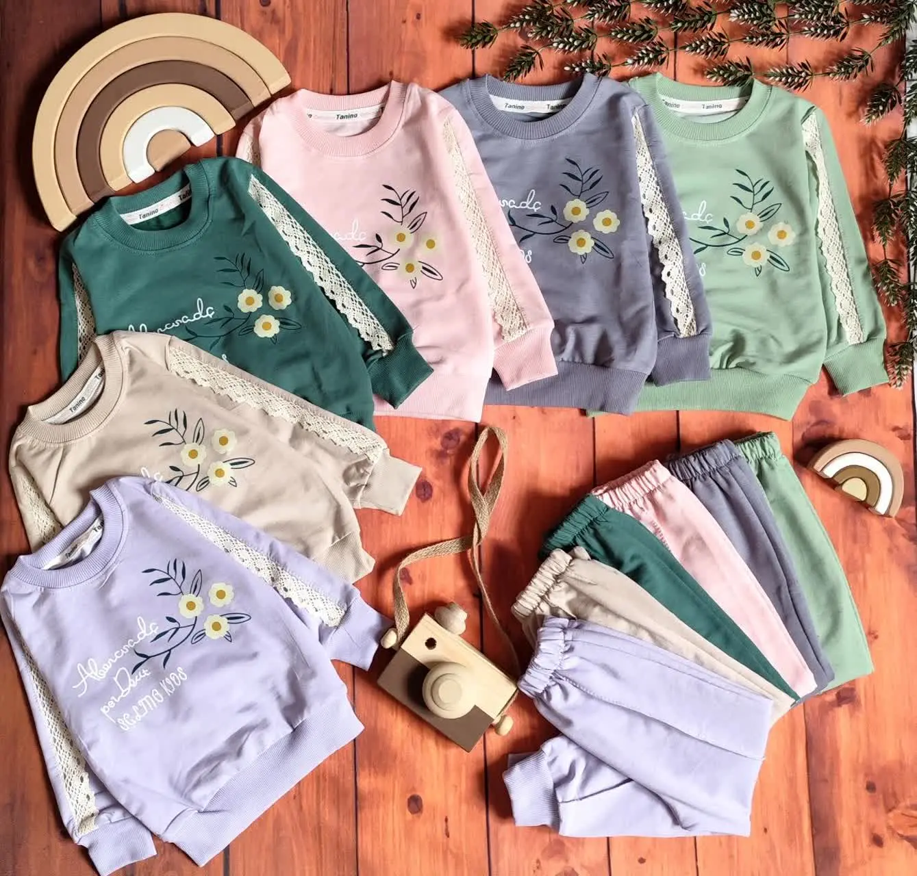 😍ست بلوز و شلوار دخترانه با...