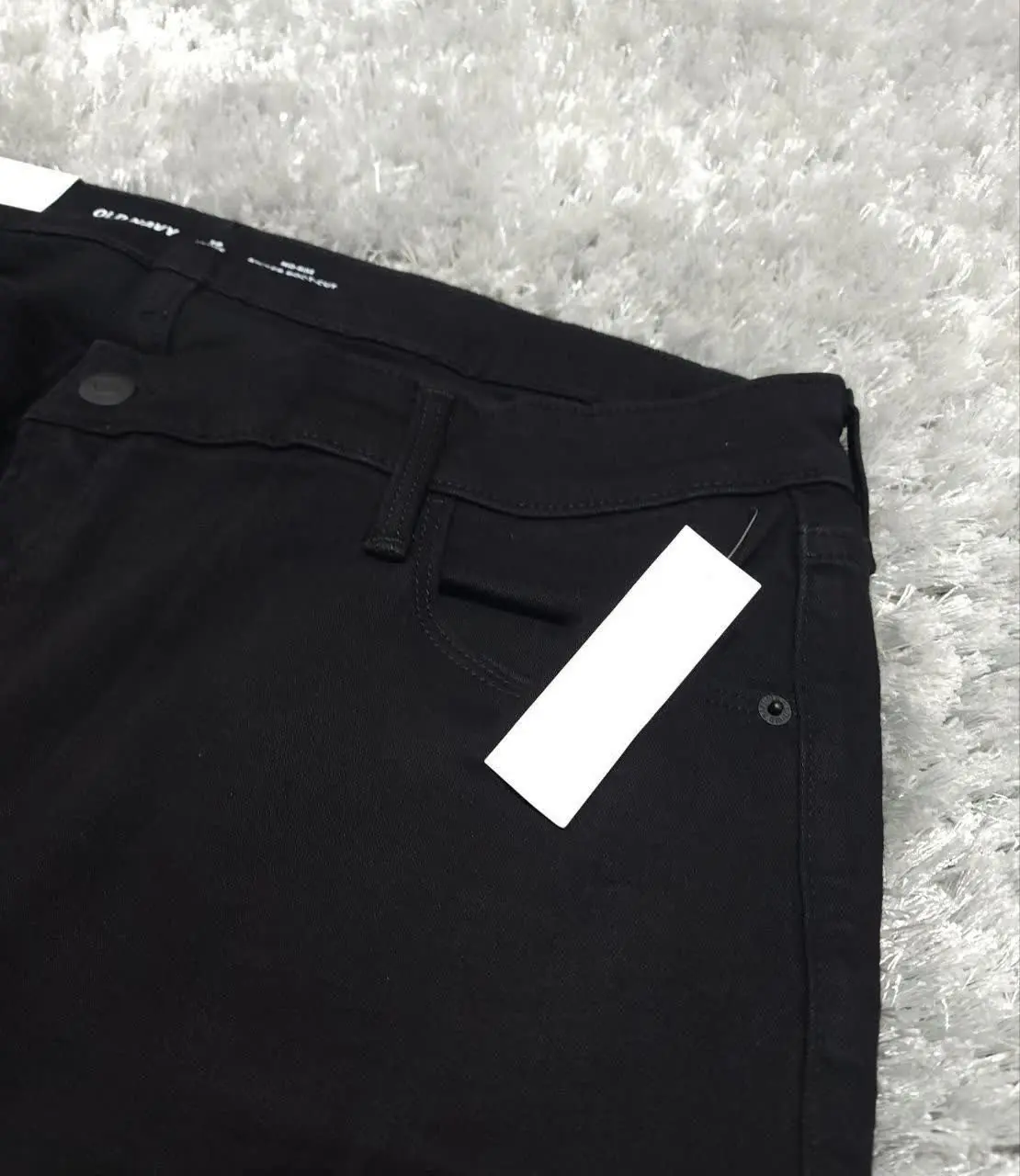 شلوار جین مشکی دمپا کاملا گشاد