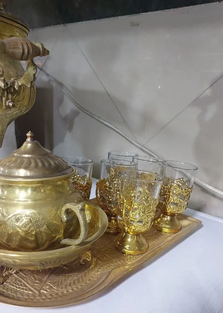 سماور ذغالی دکوری ۶ لیتری