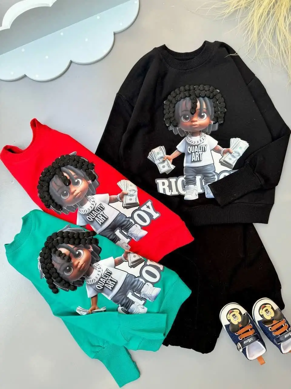 ست بلوز شلوارموفرفری جیگرمون