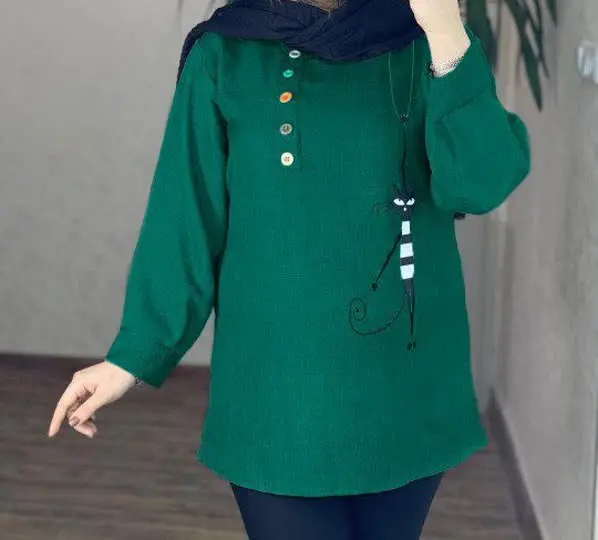 نام: تونیک طرح گربه
