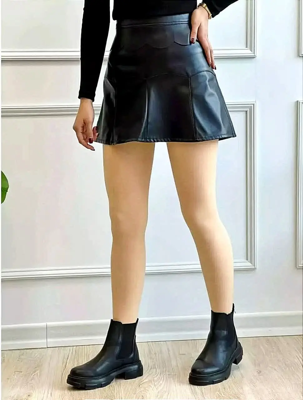 ❄️ جوراب شلواری خزدار کرم ش...