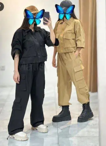 نام: شلوار کارگو کتان. ES 
