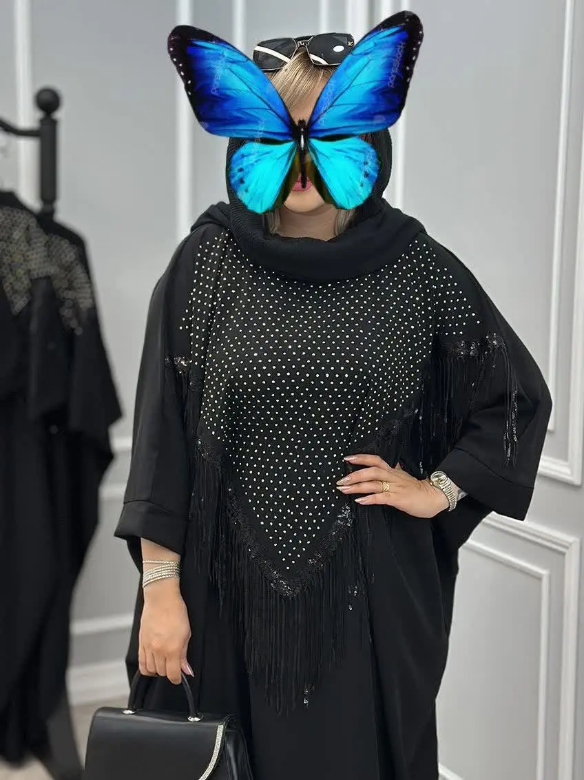  نام: عبایی نگین ریسه دار
