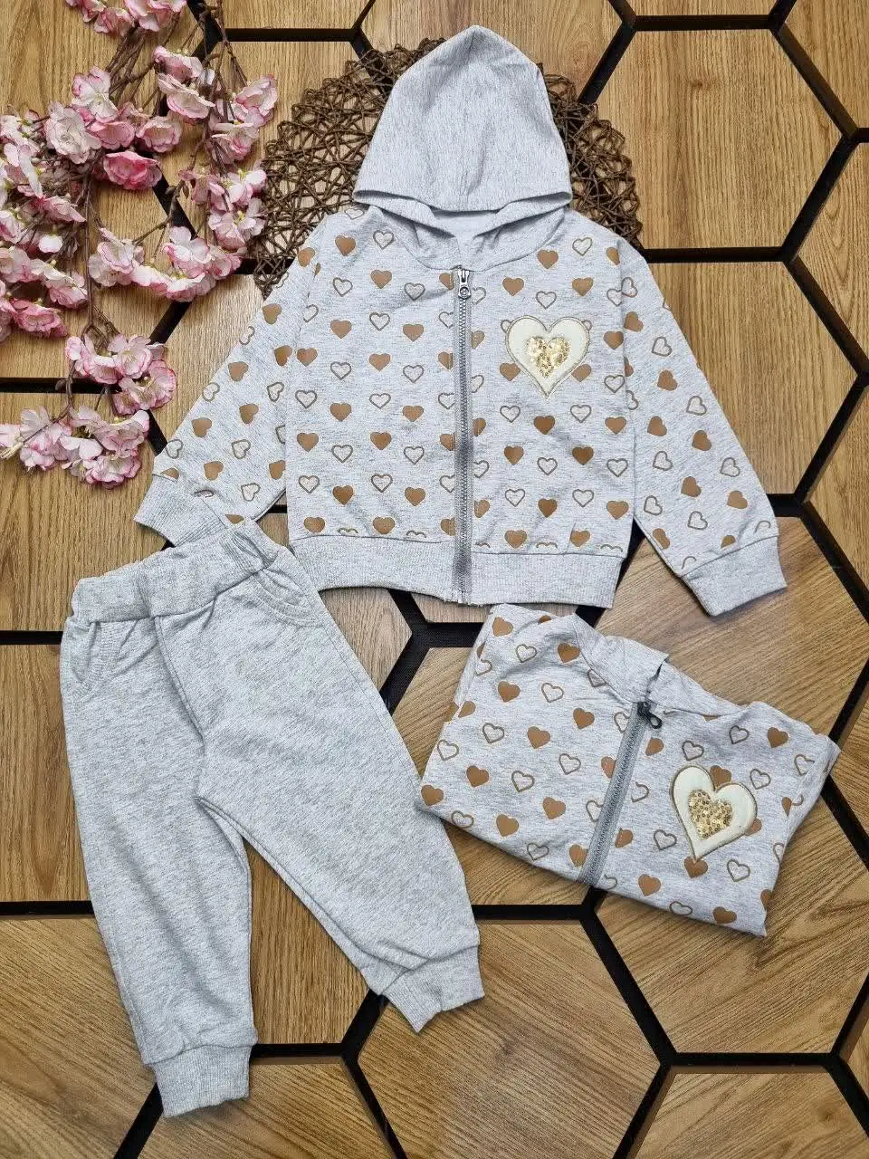 🍀سویشرت شلوارملانژ پسرانه👦