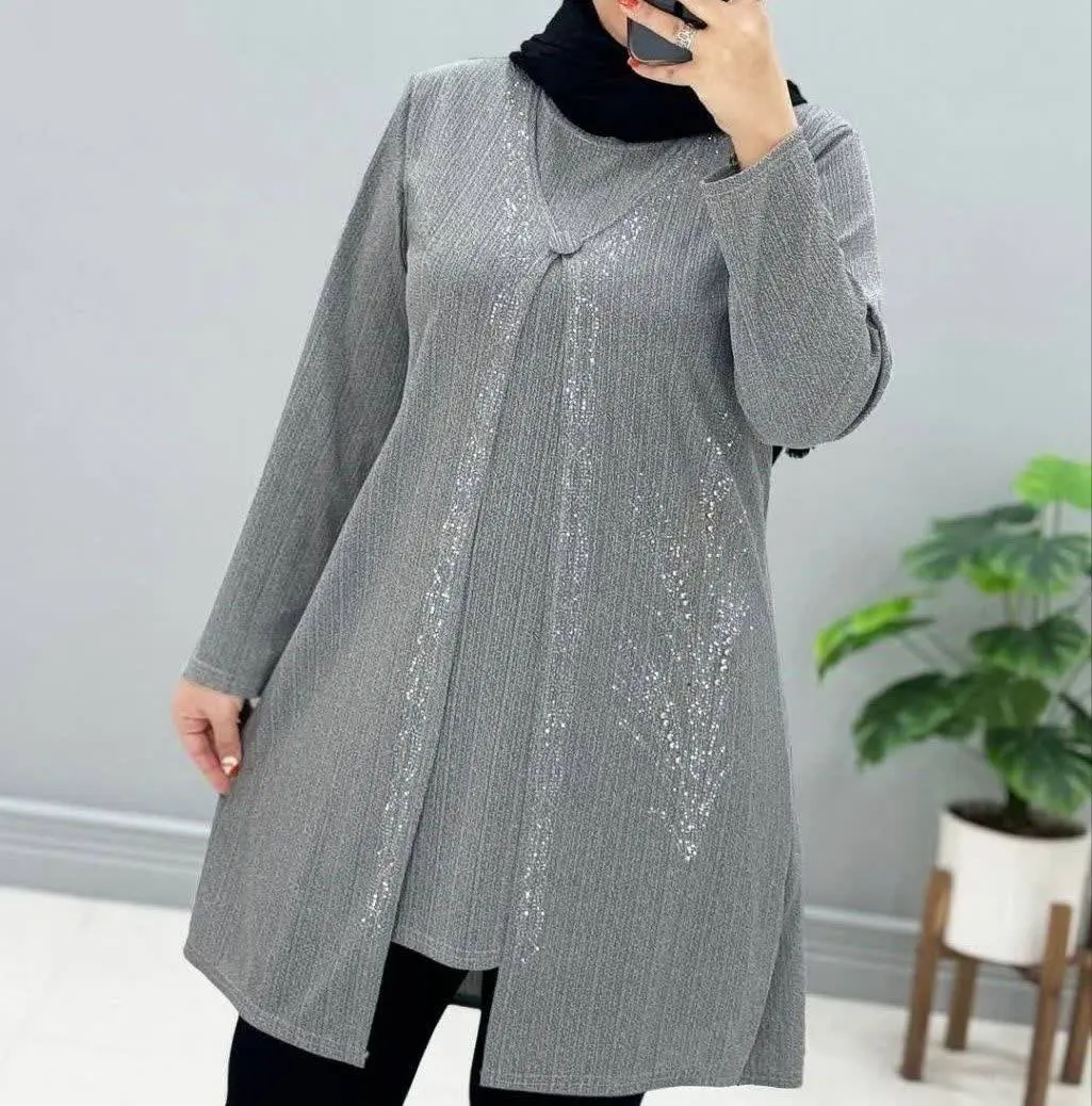 🛍نام: تونیک مانتویی ۲ps الماس☘️
