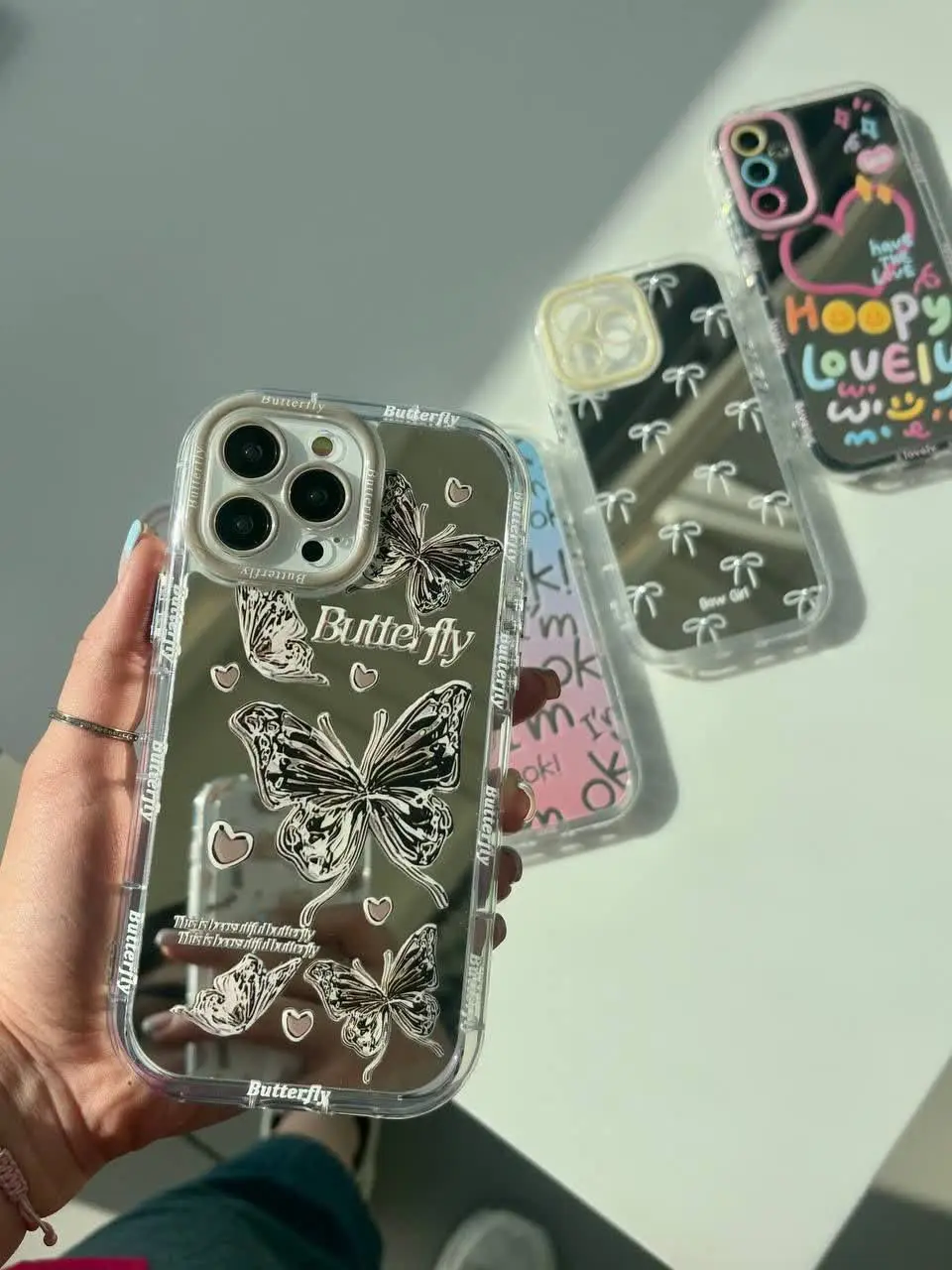 📱مدل قاب: قاب میررور طرحدار کیفیت عالی محافظ لنز دور کار رنگی مخصوص انواع #سامسونگ #شیائومی و #آیفون 
