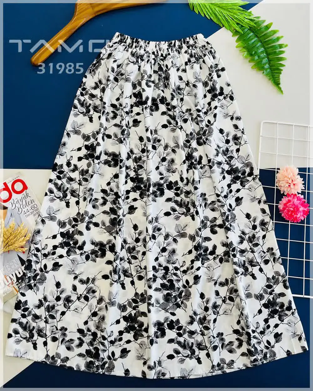 🔸 دامن نخی بلند بوته 
