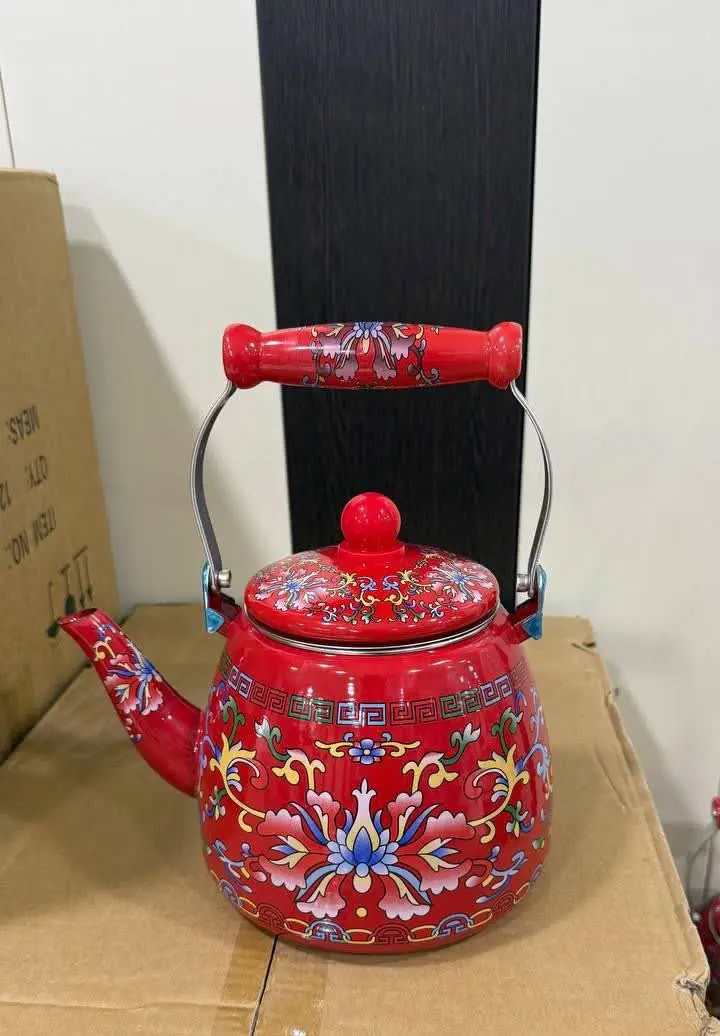 کتری رنگی لعابی