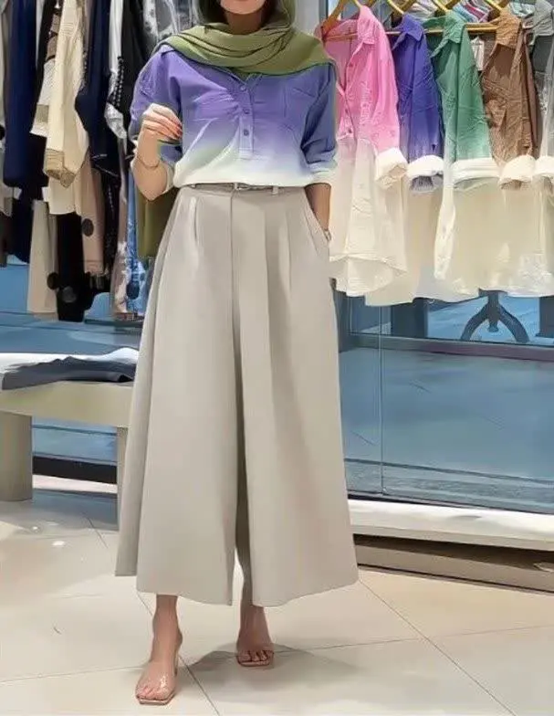 ست شومیز دامن شلواری آبرنگی