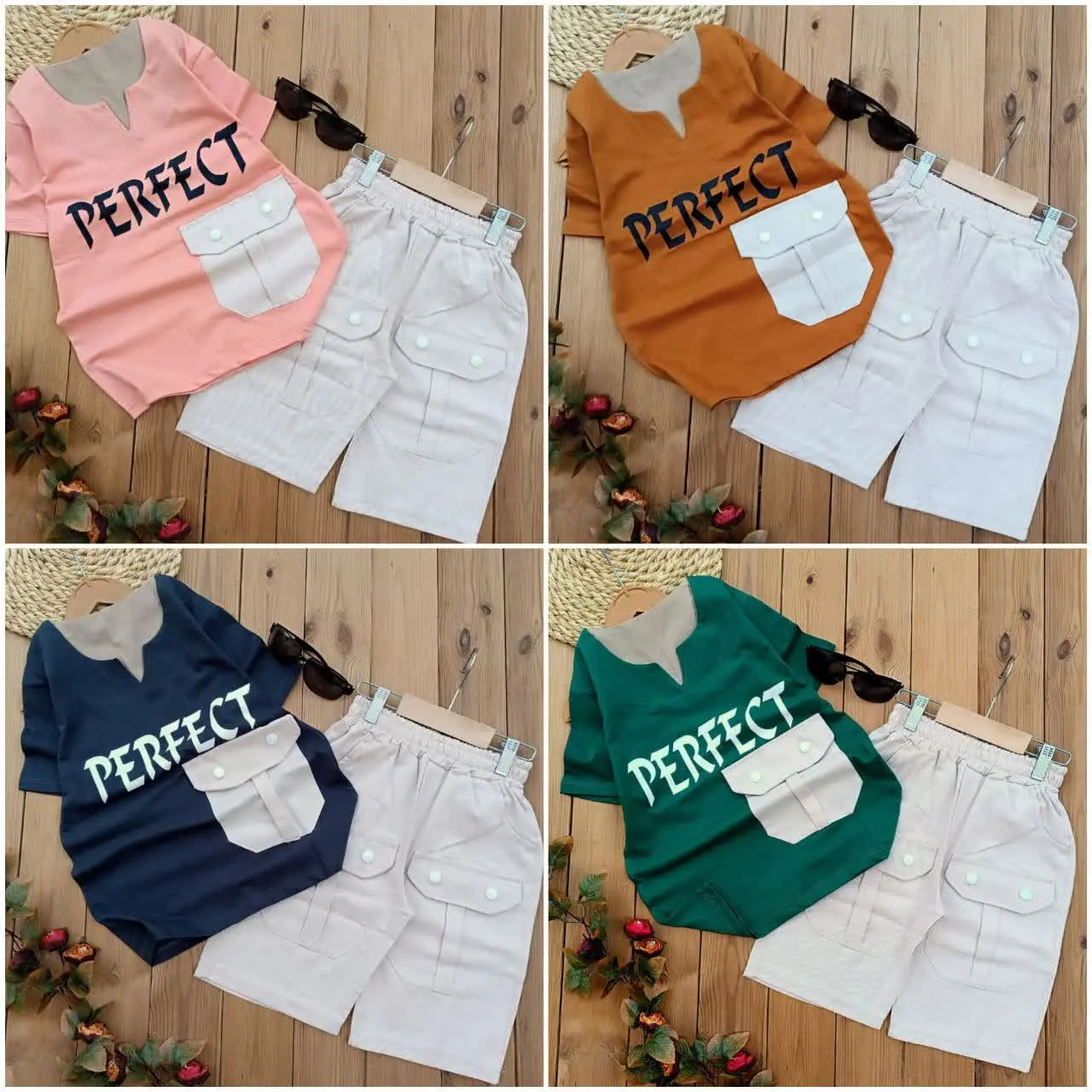 تیشرت شلوارک تنیجری مختص شیک پسندا😎
