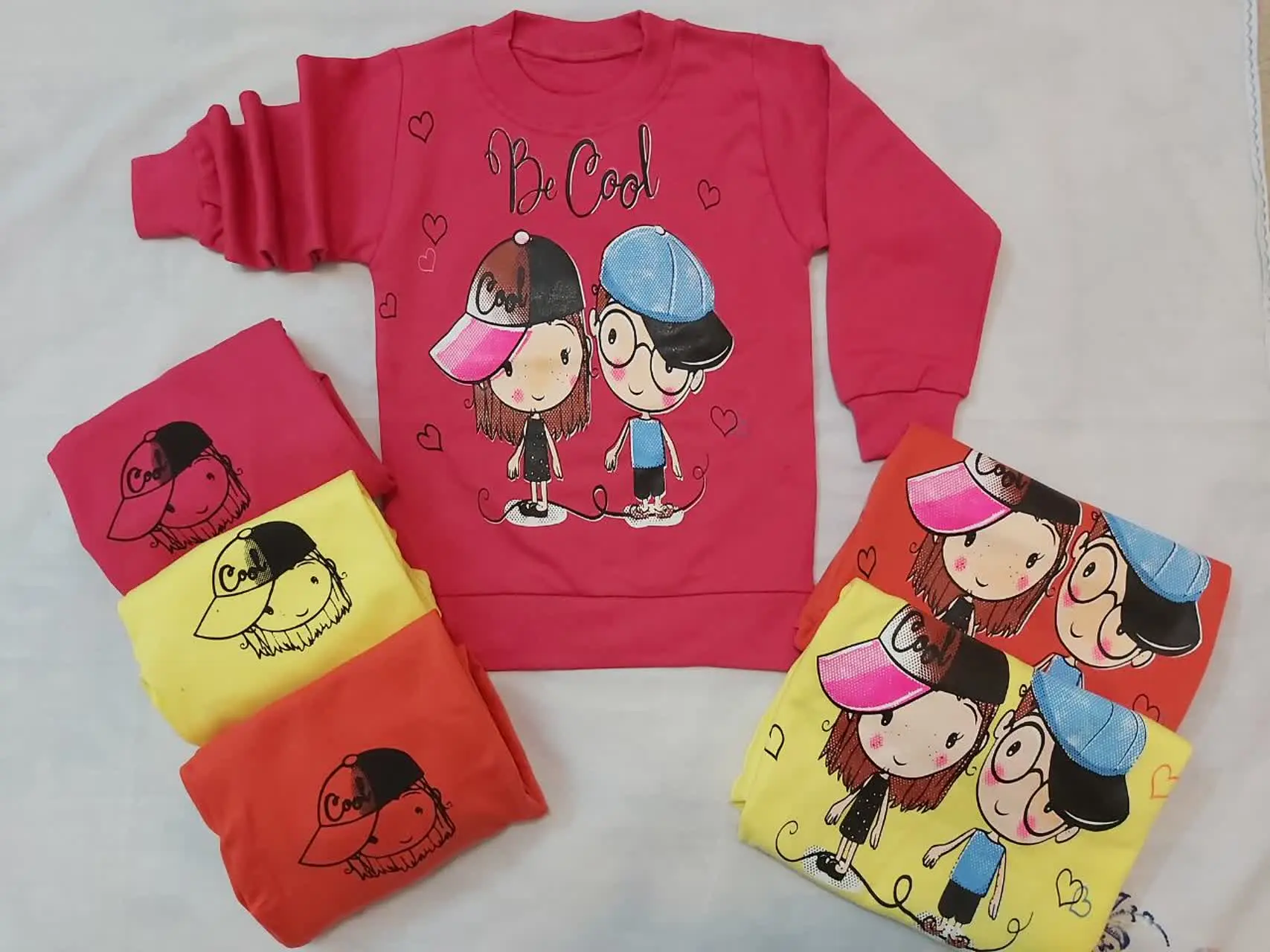 🌷#بلوز_شلوار_ طرح دخترپسر👧👦
